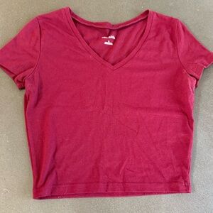 Wild fable red v neck crop top